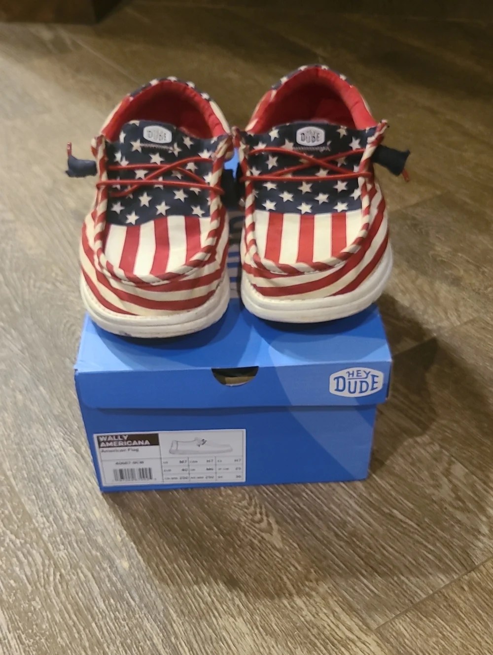 Hey Dude Men Americana Slip-On Loafers - Red, White, Blue
